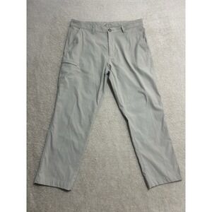 UB Tech Pants Mens 36X32 Classic Beige Khaki Outdoor Stretch Lightweight Pockets